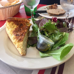 Quiche with Mixed Greens